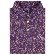 The LSU Gameday Men's Short Sleeve Polo Professional Golf Polo for Men/Women
