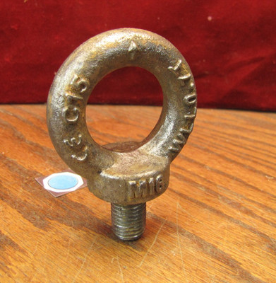 M16 Lifting Eye WLL0.7T C15 Steel 16mm metric course thread ring bolt