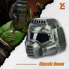 Clásico DOOM Casco Cosplay Accesorios Máscara Juego Resina Réplica Adulto Halloween Utilería