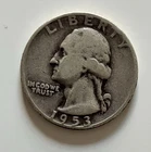 1953-D Washington Silver Quarter RPM As Shown