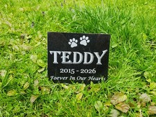 Pet Memorial Grave Stone Marker Dog Cat Headstone Tombstone Pet Loss Gift A8