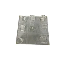 Acrylic Tic Tac Toe Game with Crystal Board Modern Tabletop Game Decor