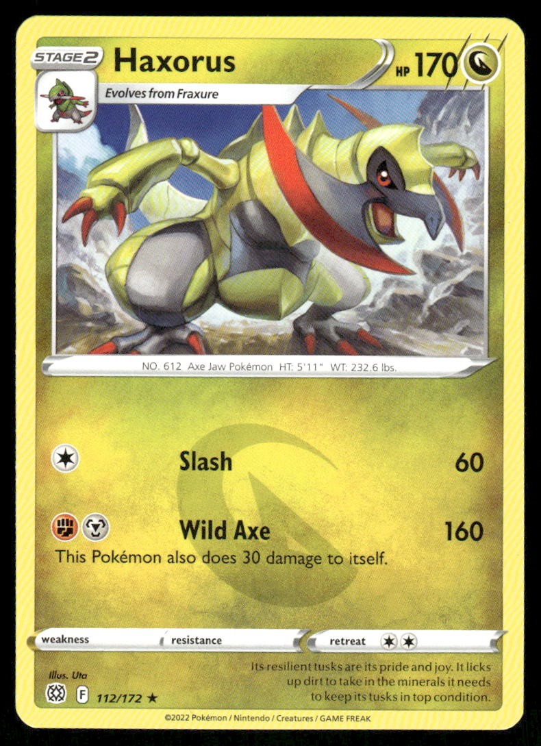Haxorus 112/172 - Brilliant Stars - Rare NM
