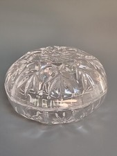 Bleikristall Glas Deckel Schmuck Bon Bon Schale 9 cm Durchmesser; 6 cm hoch