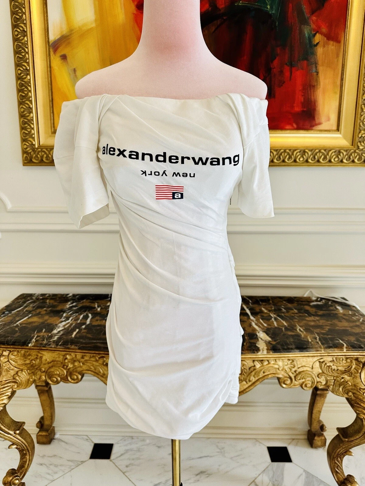 Alexander Wang Twisted T Shirt abito bustier 0