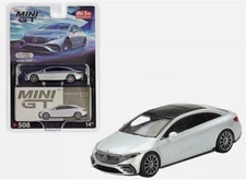 1/64 Mini GT Mercedes Benz EQS 580 4MATIC High Tech Silver Metallic MGT00508
