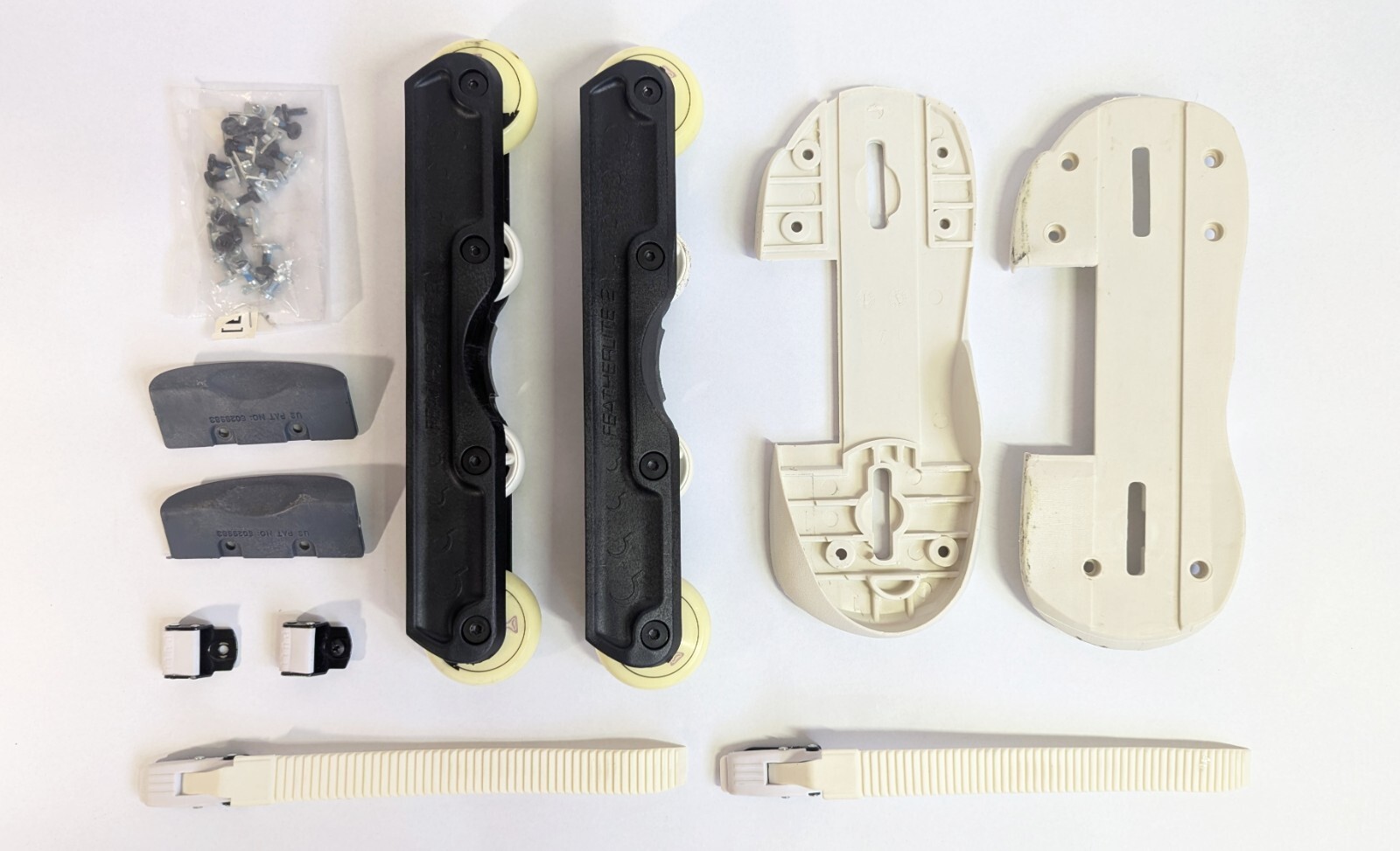 Remz White Soul Plates Buckle Backslide Plate Ground Control FL2 inline skate 39