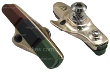 Titanium Effect Road Brake Shoes & Triple Pads for Shimano Dura-Ace Ultegra 105