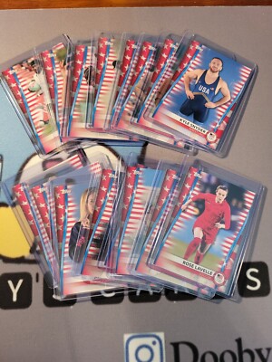 2021 Topps Olympic US Flag Parallel 16 Card Lot /299 Lavelle Simone Andrews