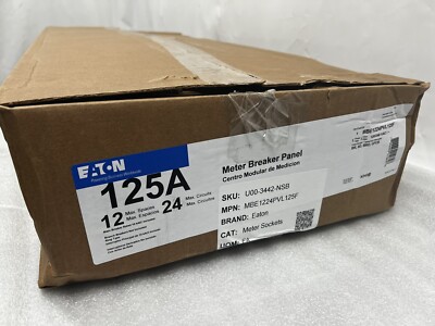 Eaton MBE1224PVL125F BR Solar Meter Breaker BR solar-ready 125A 120/240V