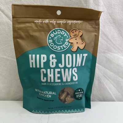 Boosters, Soft & Chewy Dog Treats with Glucosamine & Chondroitin for Happy Hi...