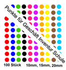 100pcs Adhesive Dots Dots Stickers Inventory School Company Warehouse Office ...