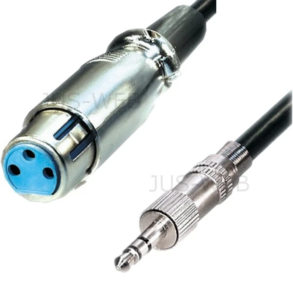 TRANSMEDIA Cavo audio 0,2 m XLR mono accoppiamento - jack stereo 3,5 mm connettore jack