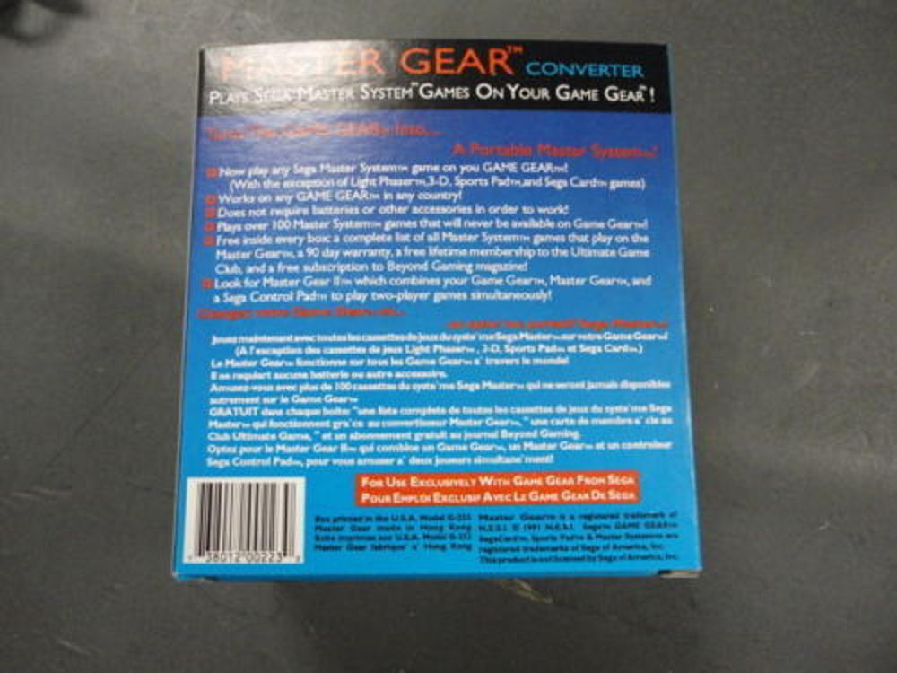MASTERGEAR CONVERTER PLAY SEGA MASTER SYSTEM GAMES ON YOUR MASTERGEAR CONVERTER PLAY SEGA MASTER SYSTEM GAMES ON YOUR