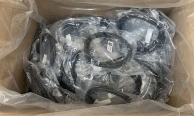 (Lot of 95) Enhanced Patch Cord 24 AWG 4PR 30V Cat 5e Black Patch Cable