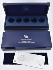 2011 American Eagle 25th Anniversary Silver Coin Set Box & COA - NO COINS