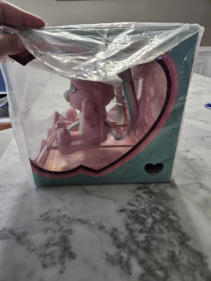 Tara McPherson Tenderheart Bear 粉色护理熊 Kidrobot 2017 LE 250 罕见 — 第 2/3 张图片