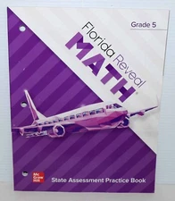 Fl. Reveal Math  Grade 5  State Asses. Practice Book 2023 New