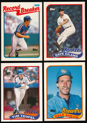 1989 Topps Tiffany - You Pick Complete Your Set #1-200 (F84)