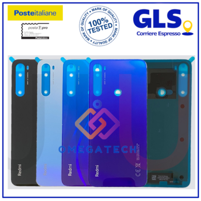 Scocca Posteriore In Vetro Per Xiaomi Redmi Note 8T M1908C3XG – Bianco Azzurro