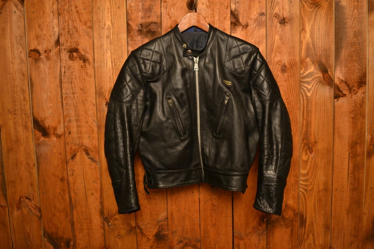 LEWIS LEATHERS AVIAKIT 70’s VINTAGE CAFE RACER MOTORCYCLE LEATHER JACKET  42-L