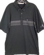 Travis Mathew-Mens GOLF Polo Shirt-XL Extra Large-Black-Casual Short Sleeve