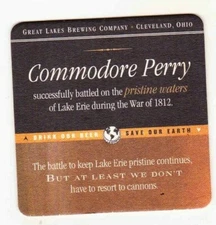 GREAT LAKES BREWING CO. ----------COMMODORE PERRY-------------COASTER