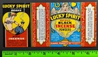 Vintage Lucky Spirit Black Incense Powders Mystic Psychic Woman Label