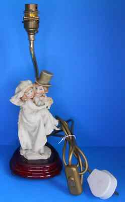 Armani ~ schöne Braut & Bräutigam Hochzeit Lampe ~ Made Florence Italy 1986