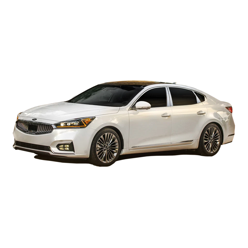 Moldura de poste de pilar de acero inoxidable 6 piezas para sedán Kia Cadenza 2017-2020 Foto 3 de 4