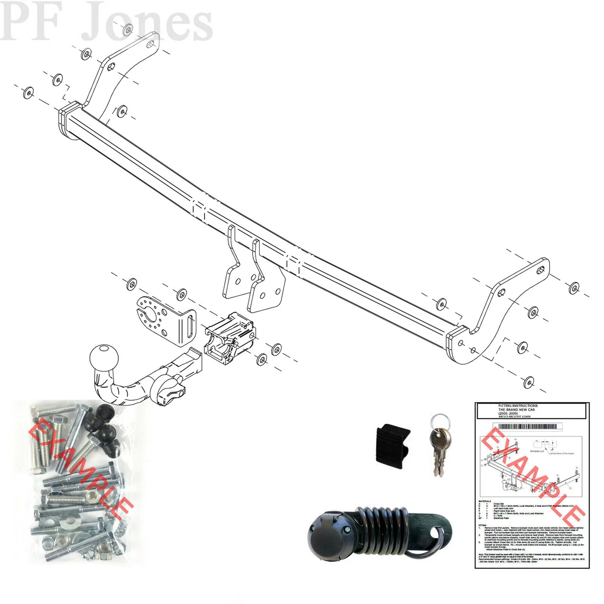 Tow Trust Towbar for Hyundai i10 Hatchback 2008 2014 Detachable Tow Bar