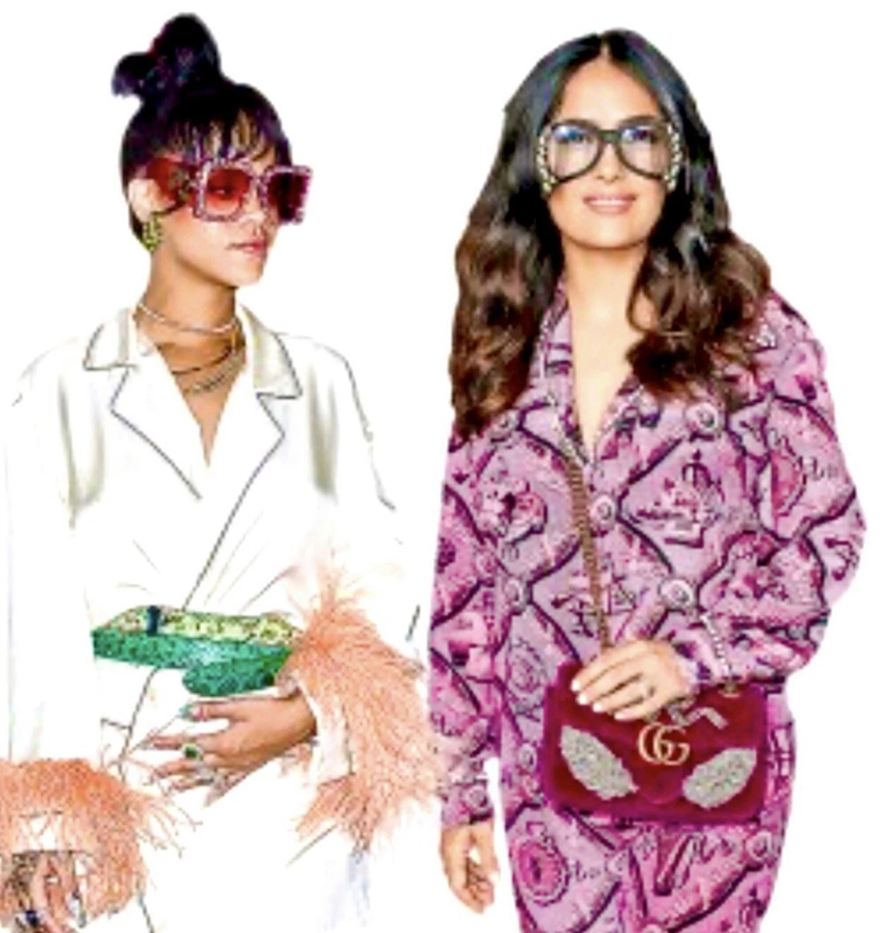 4K Nuova Gucci 2017 Rosa Barbie Logo Perla Giacca 40 42 44 4 6 8 T Shirt Top S M L