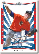 5-Count Lot BEAU BURROWS 2014 Leaf Perfect Game All-American Classic Rookies 