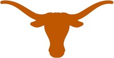 Texas Longhorns Logo - Die Cut Laminated Vinyl Sticker/Decal - Hook Em Horns