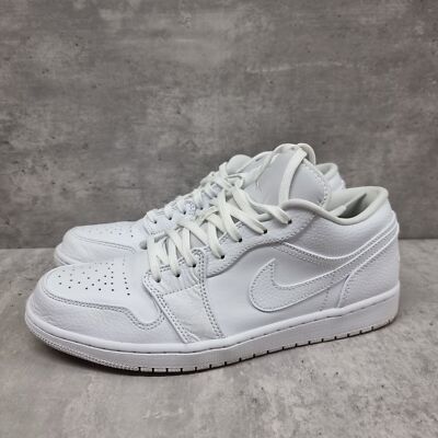 Nike Air Jordan 1 Low Triple White Herren - 553558-130