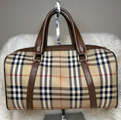 バッグ BURBERRY HAYMARKET Burberry Haymarket Boston Bag | eBay