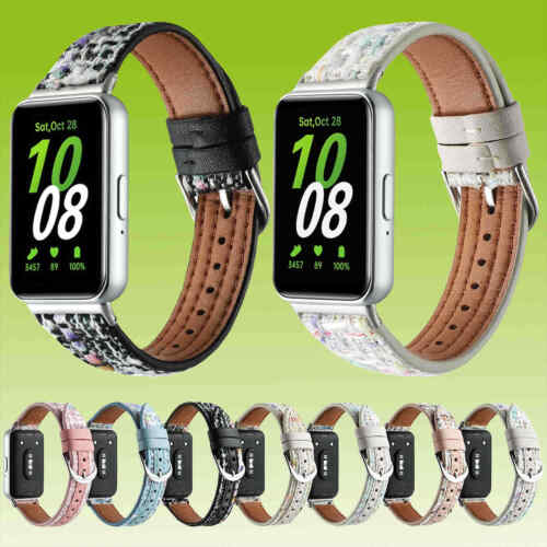 Für Samsung Galaxy Fit 3 hochwertiges Design Wolle Leder Ersatz Watch Armband - Afbeelding 1 van 8