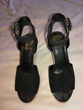 Vince Camuto Espadrille Wedge Sandals Suede Ankle Strap