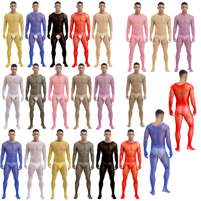 Body de hombre ropa interior mono cuerpo entero bodystockings