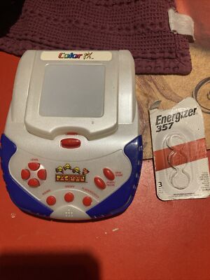 2012 PAC-MAN Color FX Handheld Game 1980 Namco Mirror Projection w/new Batteries