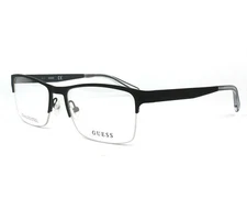 GUESS GU1936 Black 002 Metal Semi Rimless Optical Eyeglasses Frame 54-18-140 AB