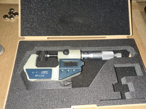 MITUTOYO DIGITAL DISC MICROMETER 0-1" .00005"