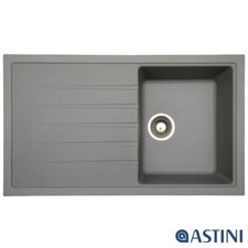 Astini Gianni Compact 1.0 Bowl Granite Croma Grey Kitchen Sink & Waste