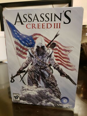 Assassin's Creed III 3 Steelbook Collector's Edition Case Tin NO GAME empty case
