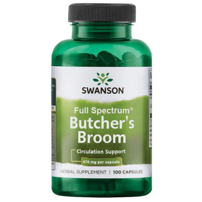 Swanson Butcher's Broom Metzgerbesen 470 mg 100 Kapseln