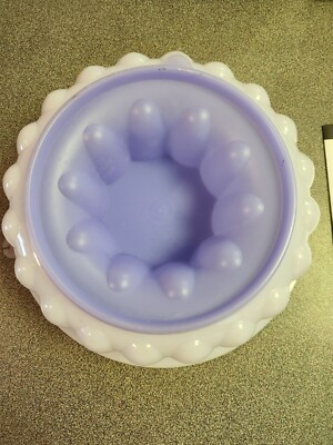 Tupperware Jel Ring Mold L/ Cups Teal Blue Jello Mold White Purple  Booklet