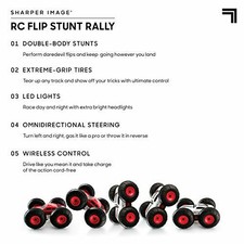 sharper image rc flip stunt rally