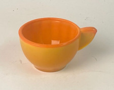 Akro Agate Tea Set Large Pumpkin Cup Interior Panel UV 