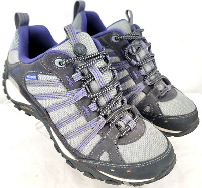 Merrell Yokota Waterproof Charcoal Lace-Up Hiking Trail Shoes Women's US 8