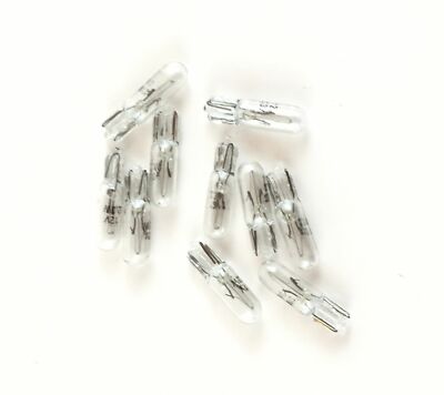 10 x W2.3W Lamp 12V 2.3W W2x4.6d Glass Base Lamp W2.3W Interior Lighting 